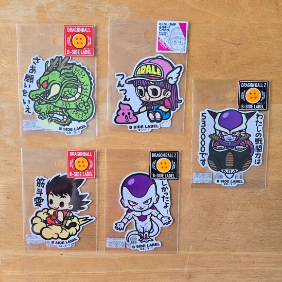BN Dragon Ball Stickers x5, original from Japan - Picture 1 of 3